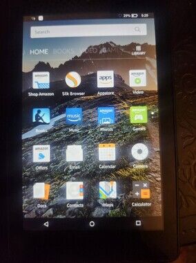 Amazon Fire 6 4th Generation Tablet and silicone case